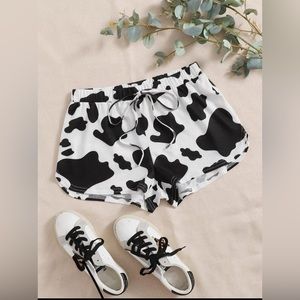 cute cow print shorts